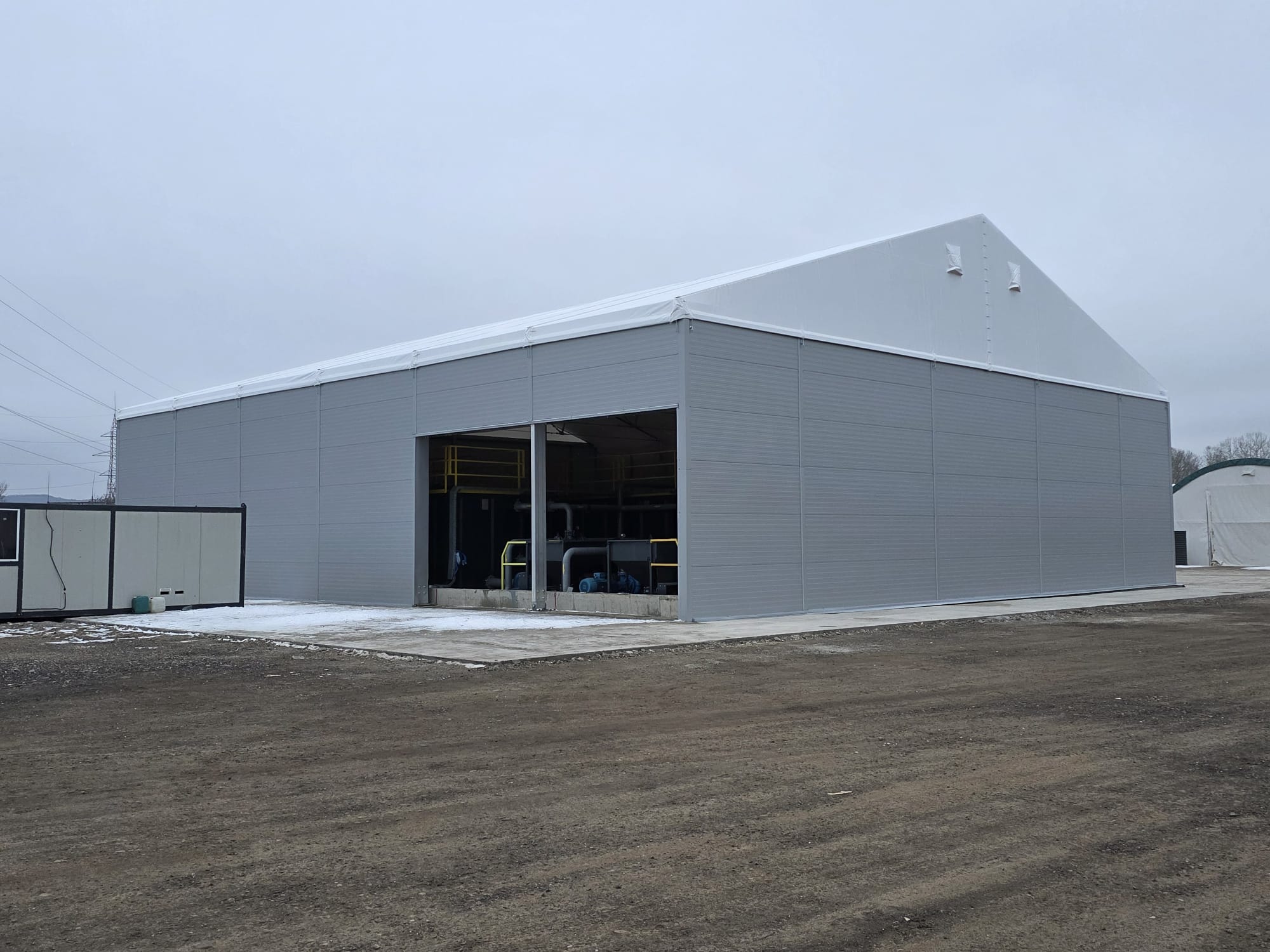 Acoperiș cort industrial cu sistem anticondens